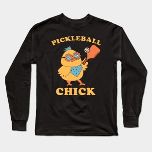 Pickleball Chick - retro Long Sleeve T-Shirt